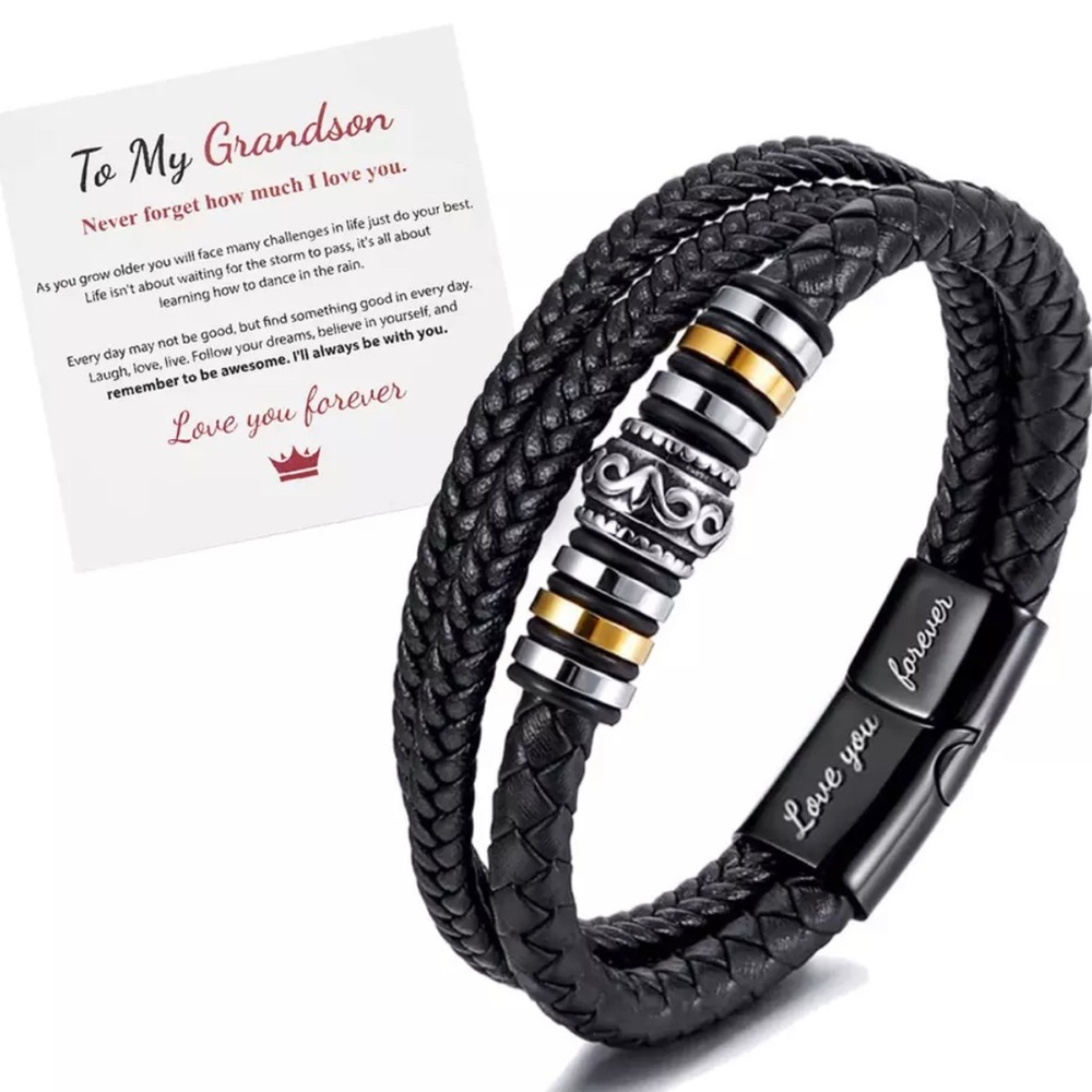 To My Grandson Bracelet